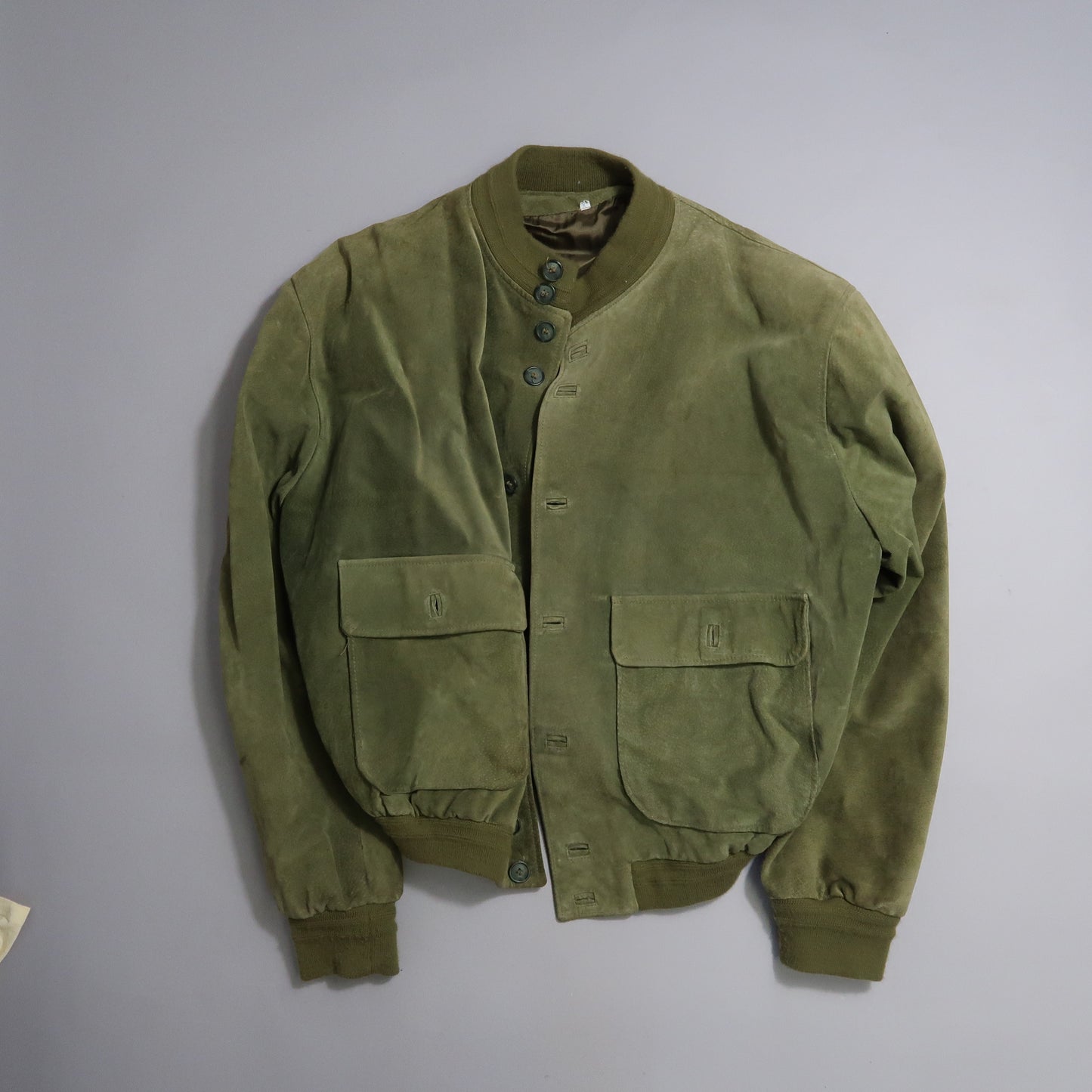 Suede bomber jacket