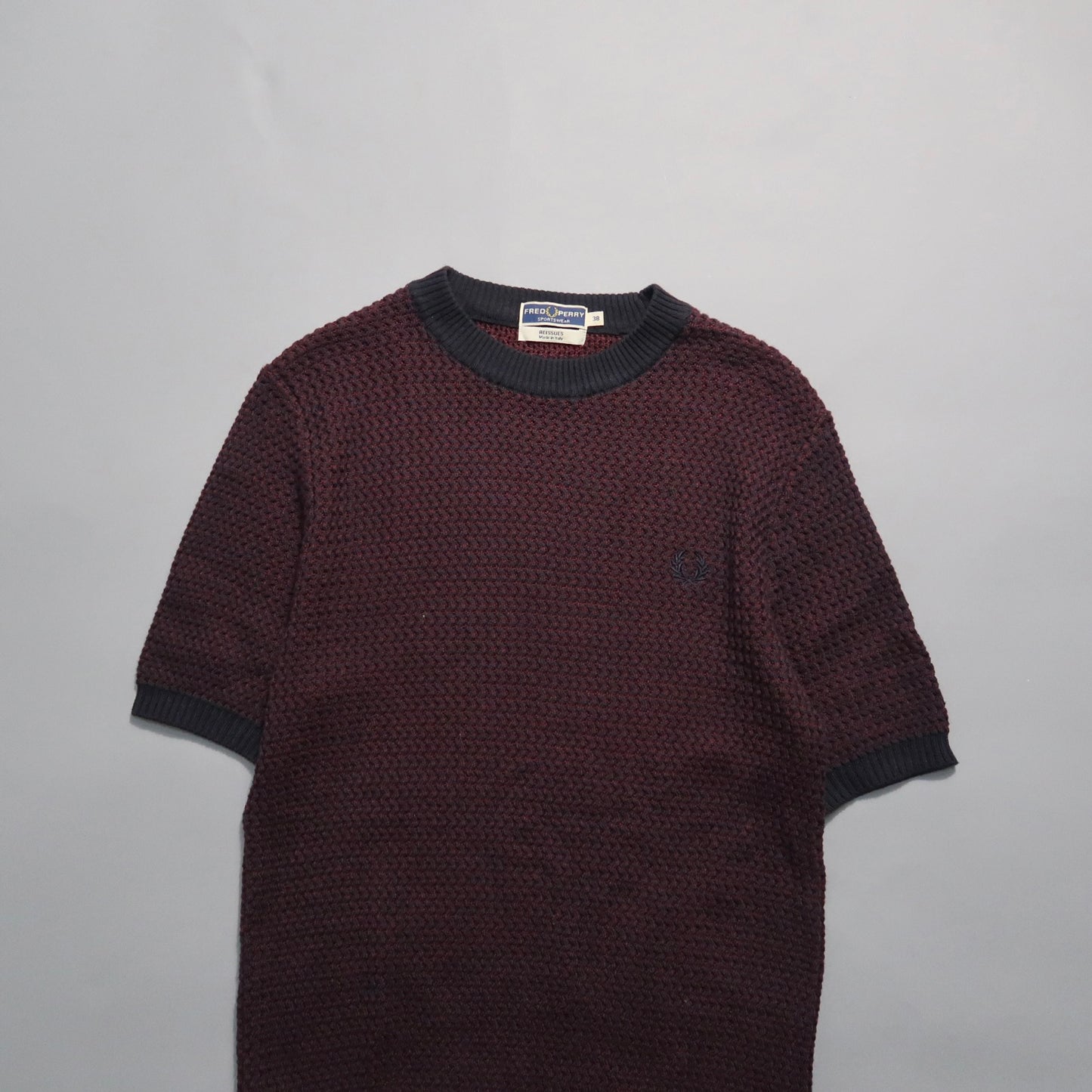 Fred Perry made in Italy knit t shirt