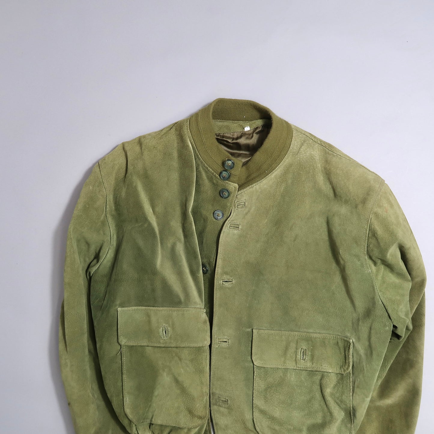 Suede bomber jacket