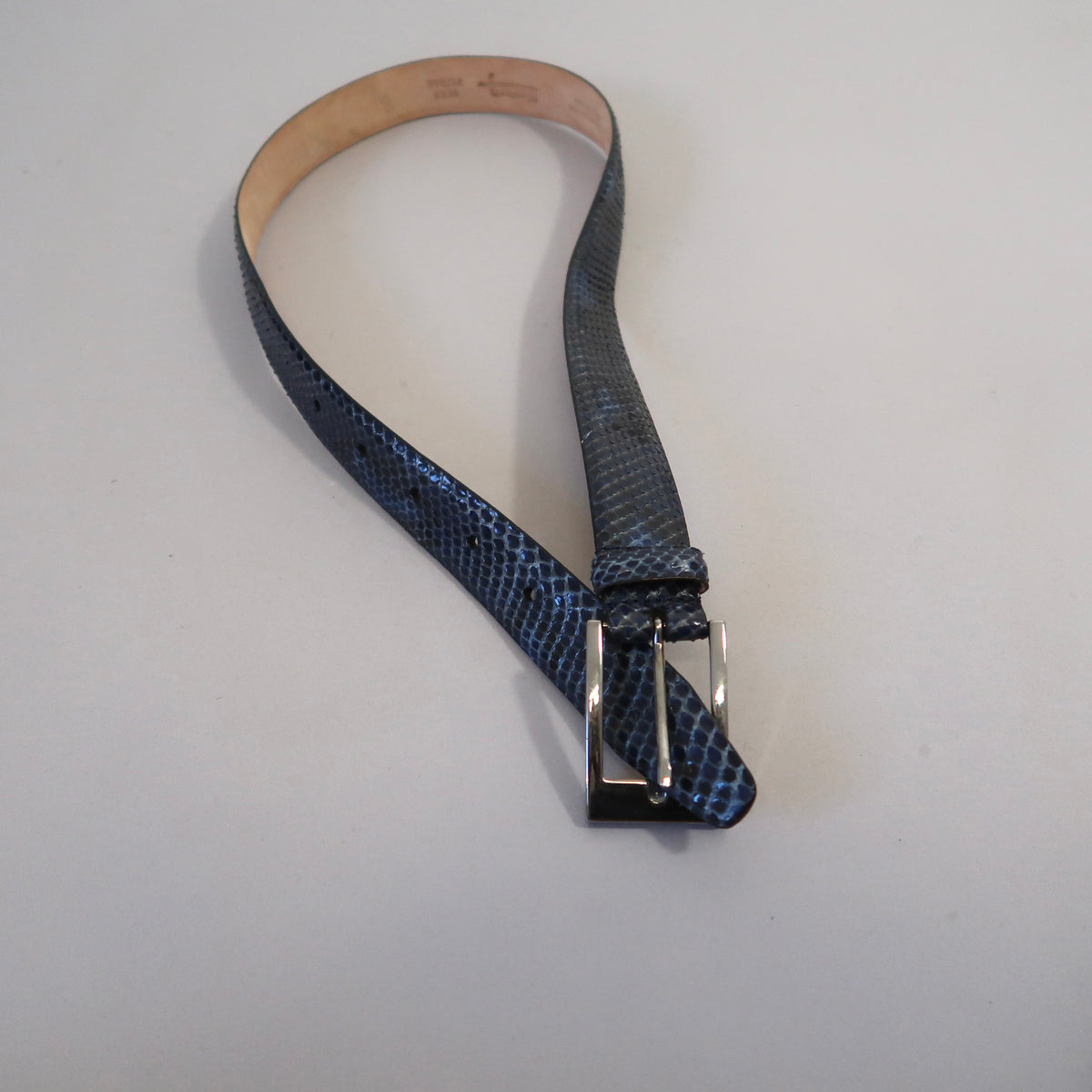 Manieri Vintage Python Leather belt