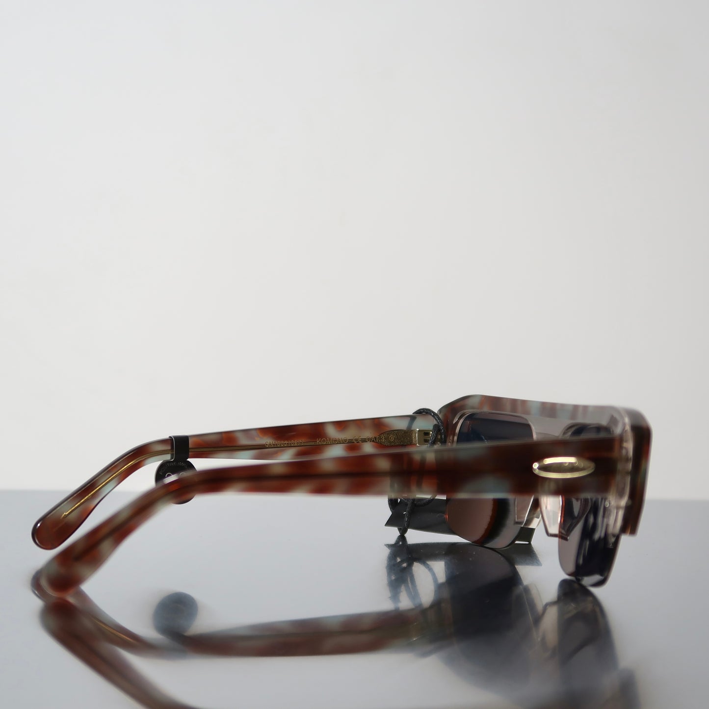 Komono Axel Blue Leopard sunglasses