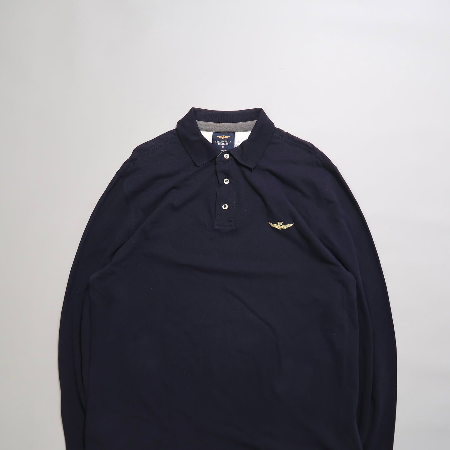 Aeronautica Militare long sleeve polo