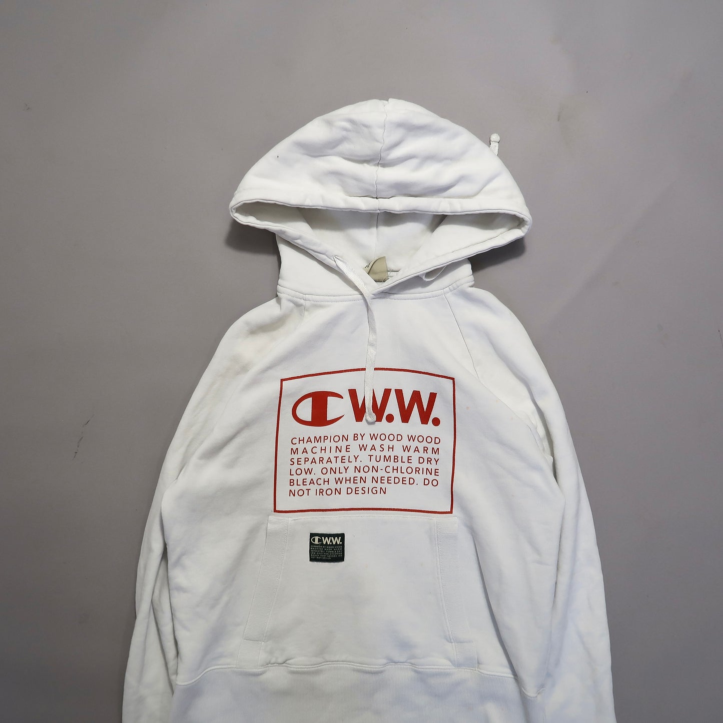Champion x WoodWood hoodie (damages attached)