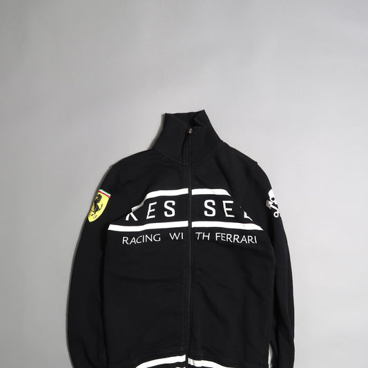 Racing zip up sweater