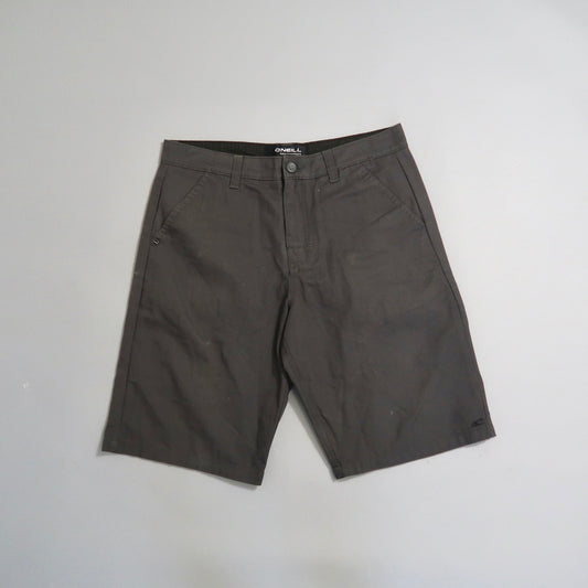Dark gray knee-length O'Neill shorts on a light background.