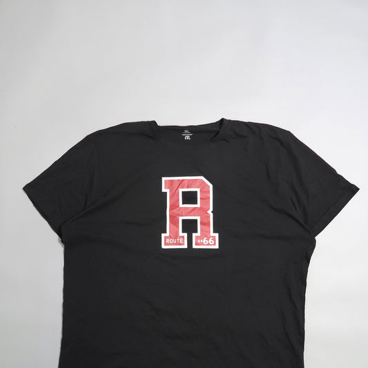 Black T-shirt featuring a red nullRnull and Route 66 logo.