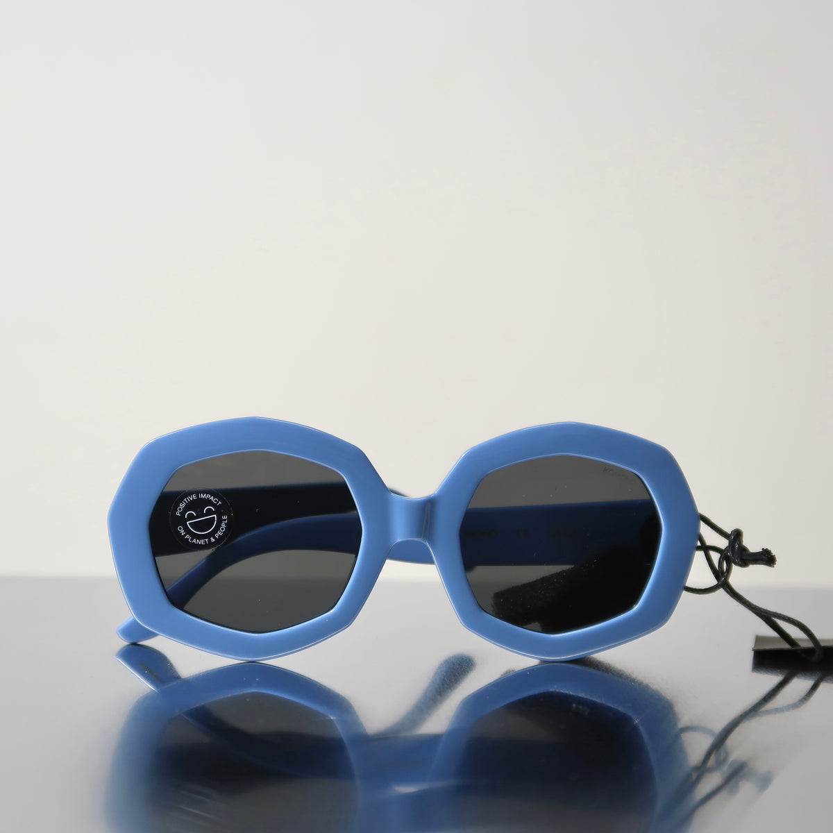 NEW KOMONO Sunglasses Bonnie Ice Lemon Geometric Festival Yellow Blue Reflective KOMONO sunglasses Bonnie Ice Lemon geometric | Mercari main image 3