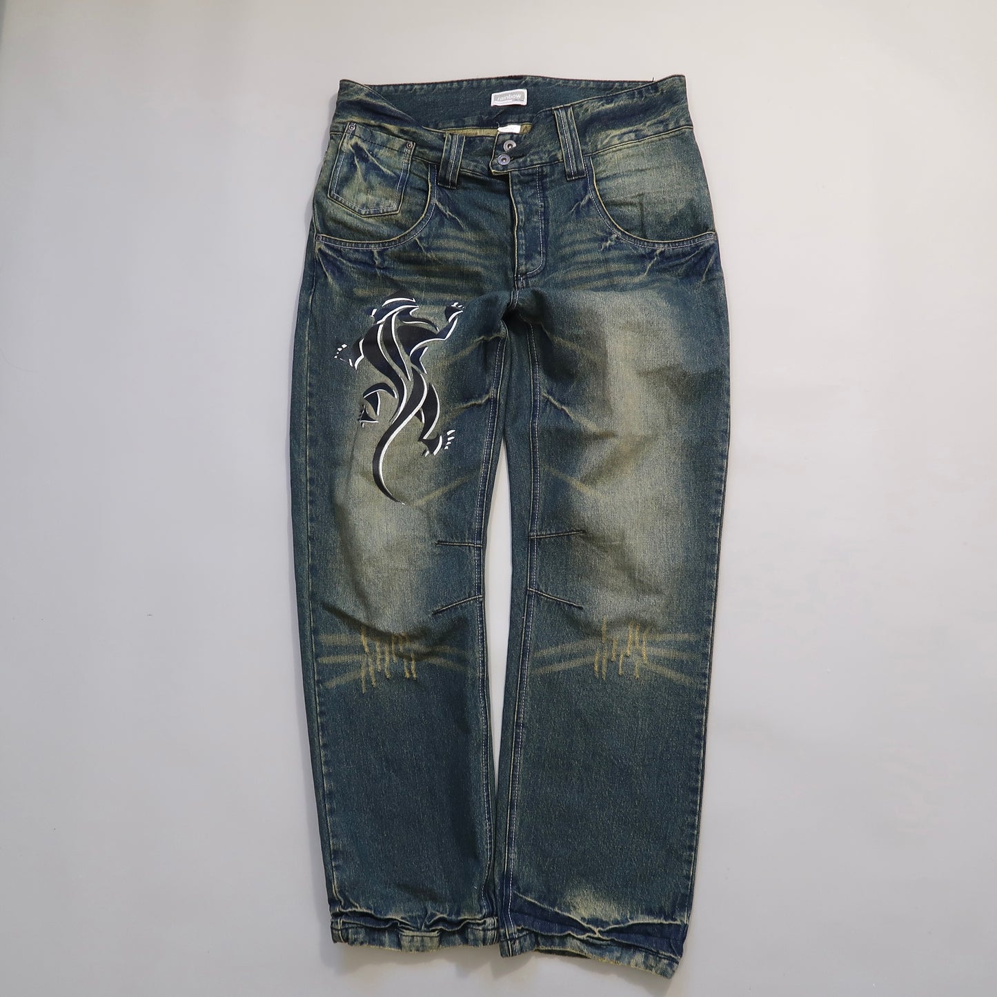 Printed jeans
