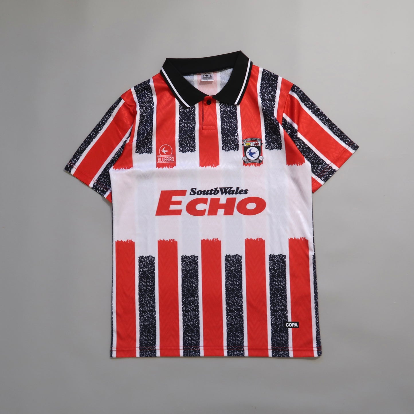 Copa Cardiff City 1993-1994 away retro football jersey