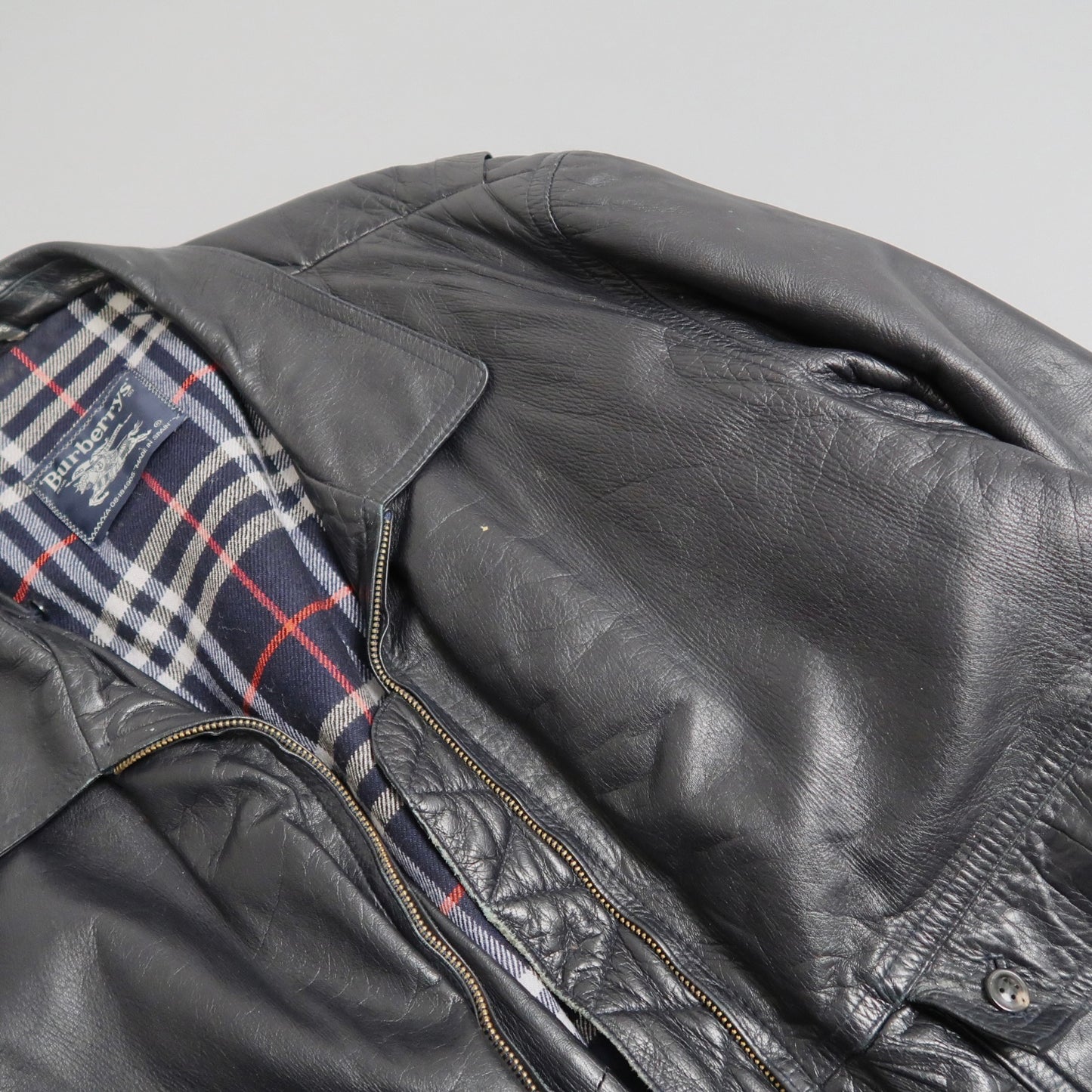 Burberry leather jacket