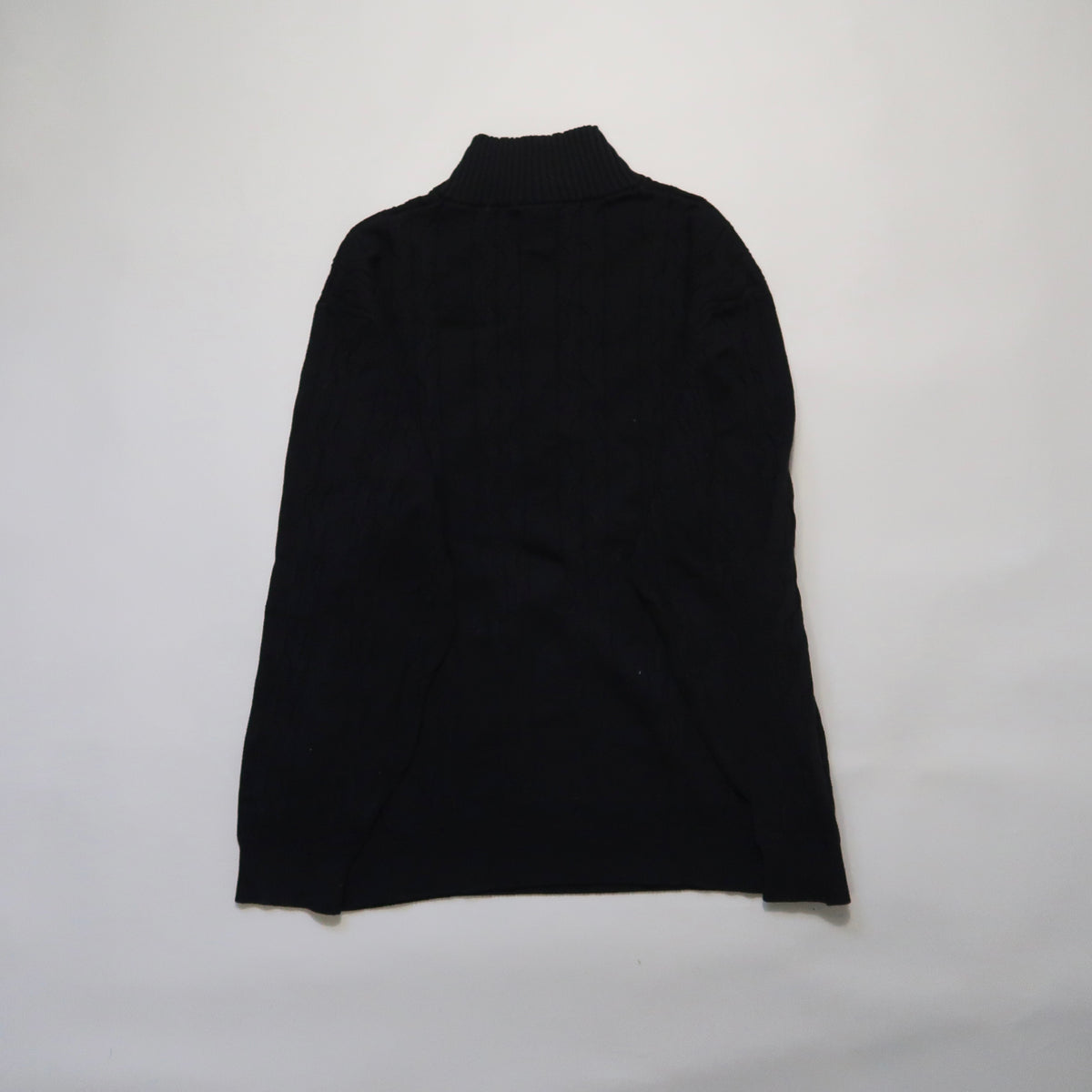 Lacoste cable knit 1/4 zip sweater