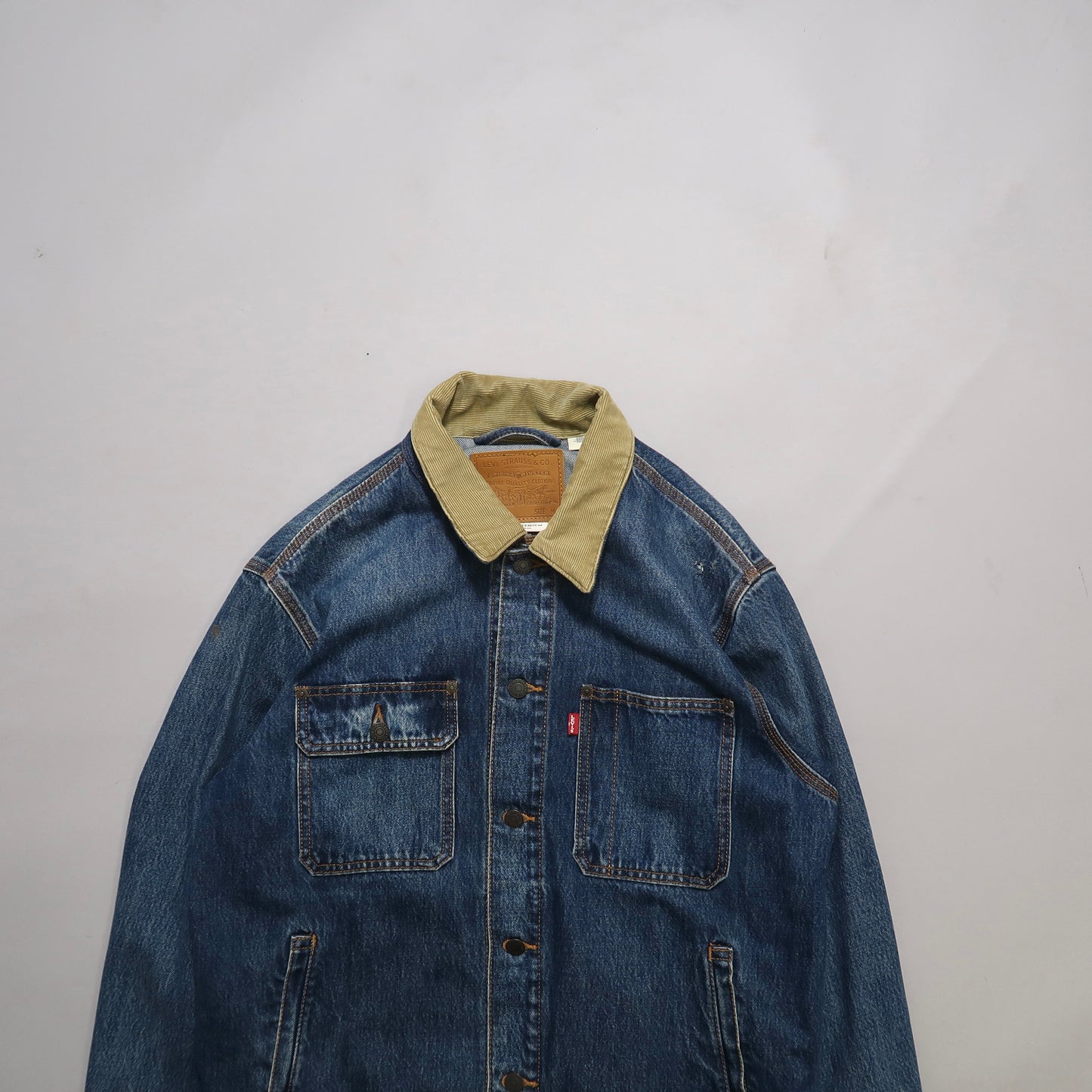Levis denim jacket (damage attached)