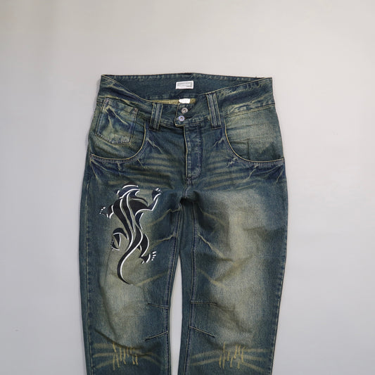 Printed jeans